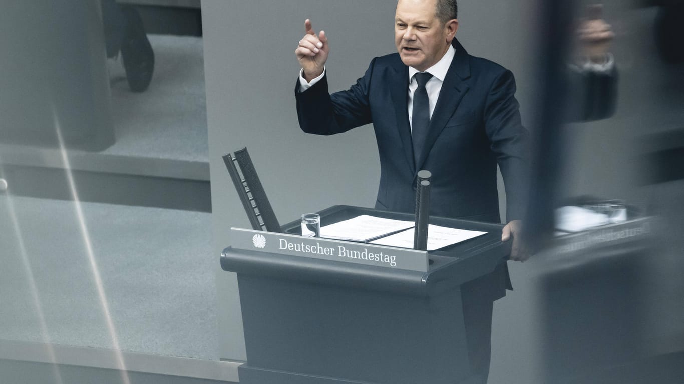 Olaf Scholz: Der Bundeskanzler gibt an diesem Mittwochnachmittag eine Regierungserklärung im Bundestag ab.