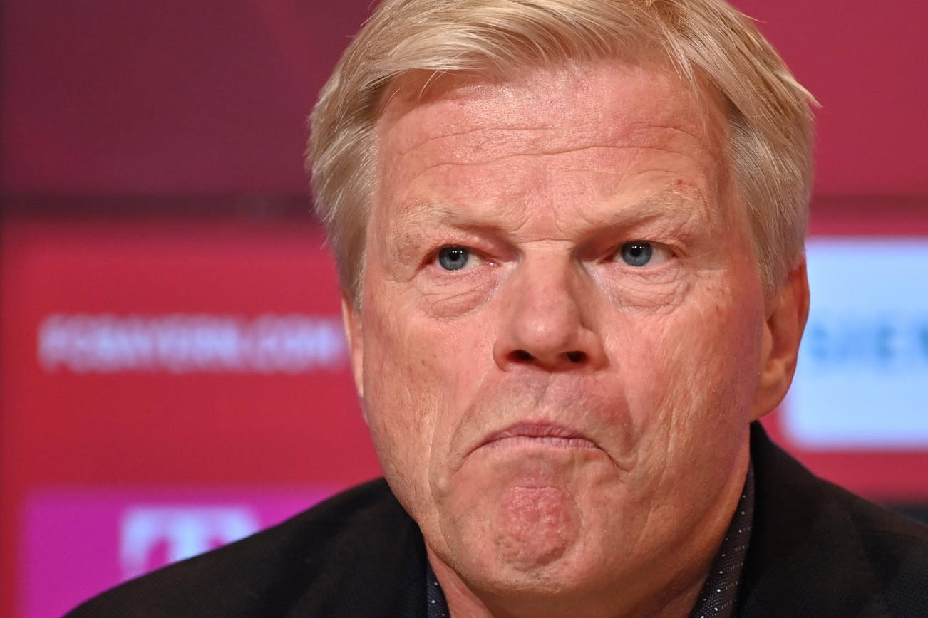 Oliver Kahn: Der Vorstandschef legte bereits bei der Meisterfeier sein Veto für einen Lewandowski-Abgang ein.