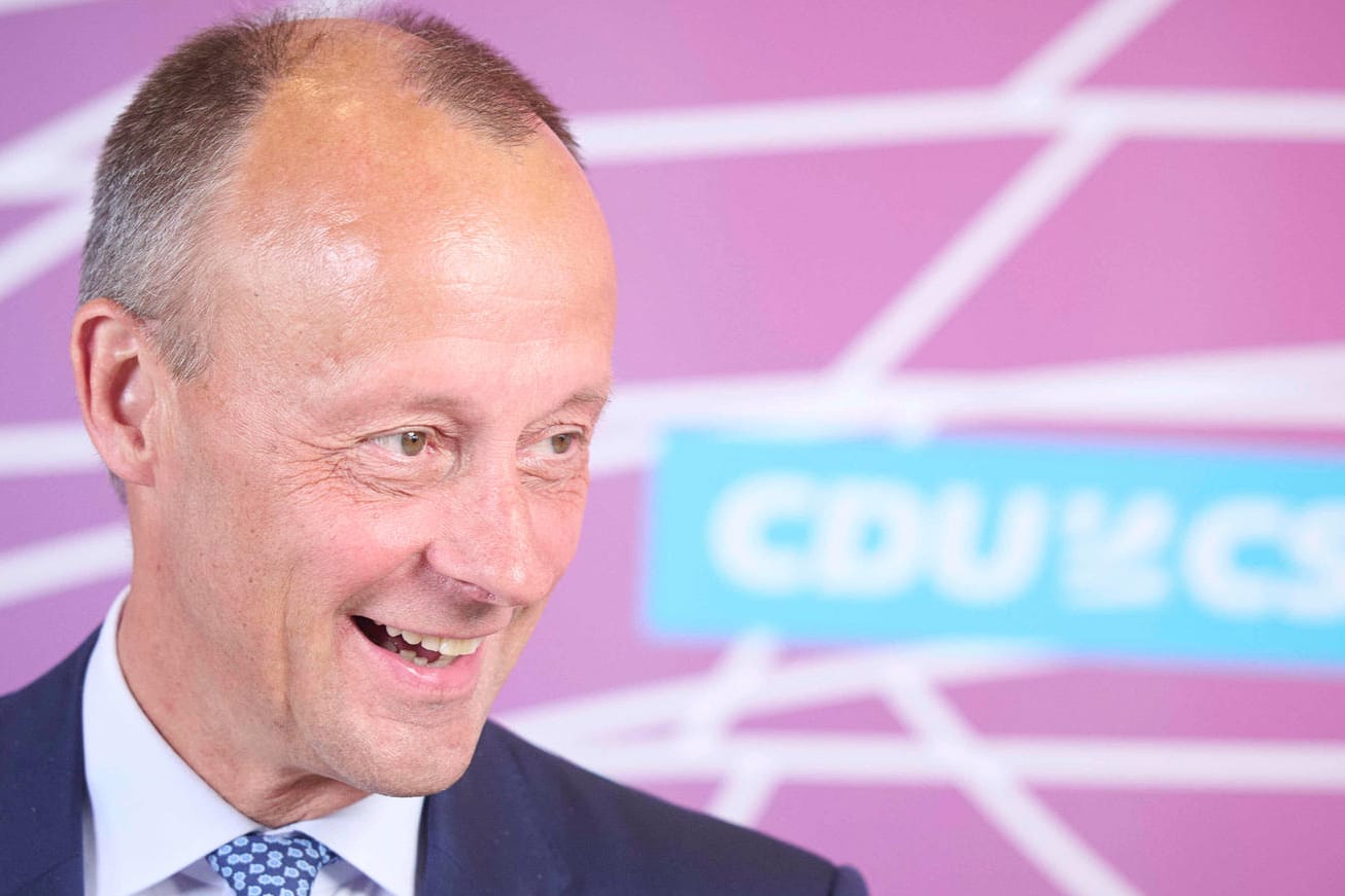 Friedrich Merz (Archivbild): Der CDU-Chef hatte offensichtlich Spaß.