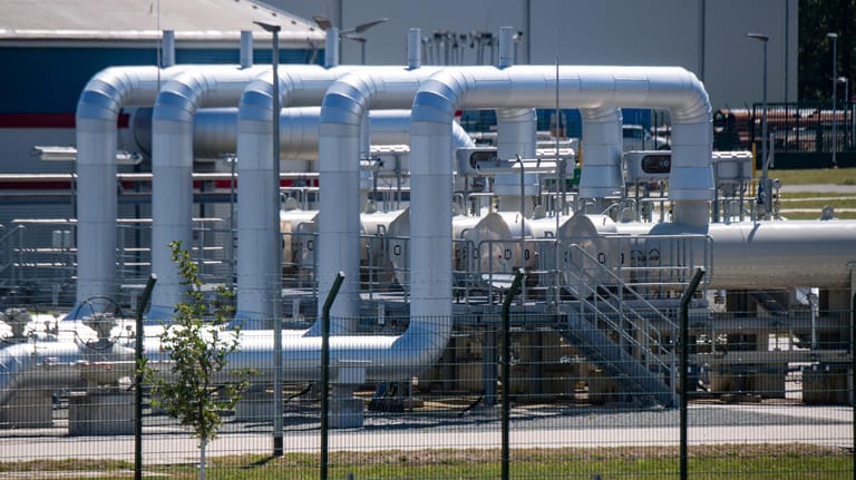 Blick auf die Erdgasempfangsstation der Europäischen Gas-Anbindungsleitung Eugal: Der Bund hat die Gas-Alarmstufe aktiviert.
