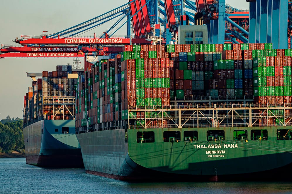 Containerschiffe im Hamburger Hafen: Das Handelsabkommen zwischen der EU und Kanada ist bereits seit 2017 teilweise in Kraft.