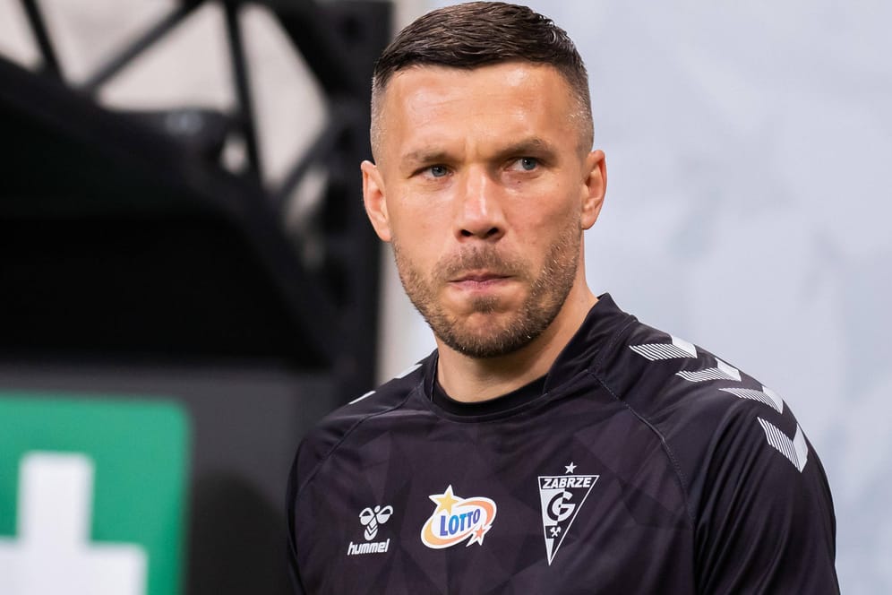 Lukas Podolski: Der Weltmeister von 2014 spielt seit Juli 2021 in der polnischen Ekstraklasa.
