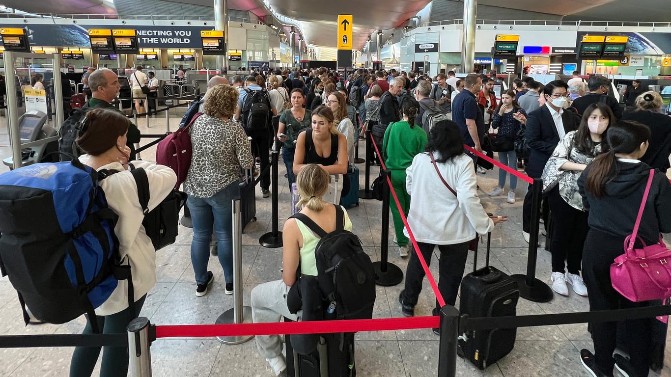So wie auf dem Airport London Heathrow sieht es derzeit an vielen europäischen Flughäfen aus.