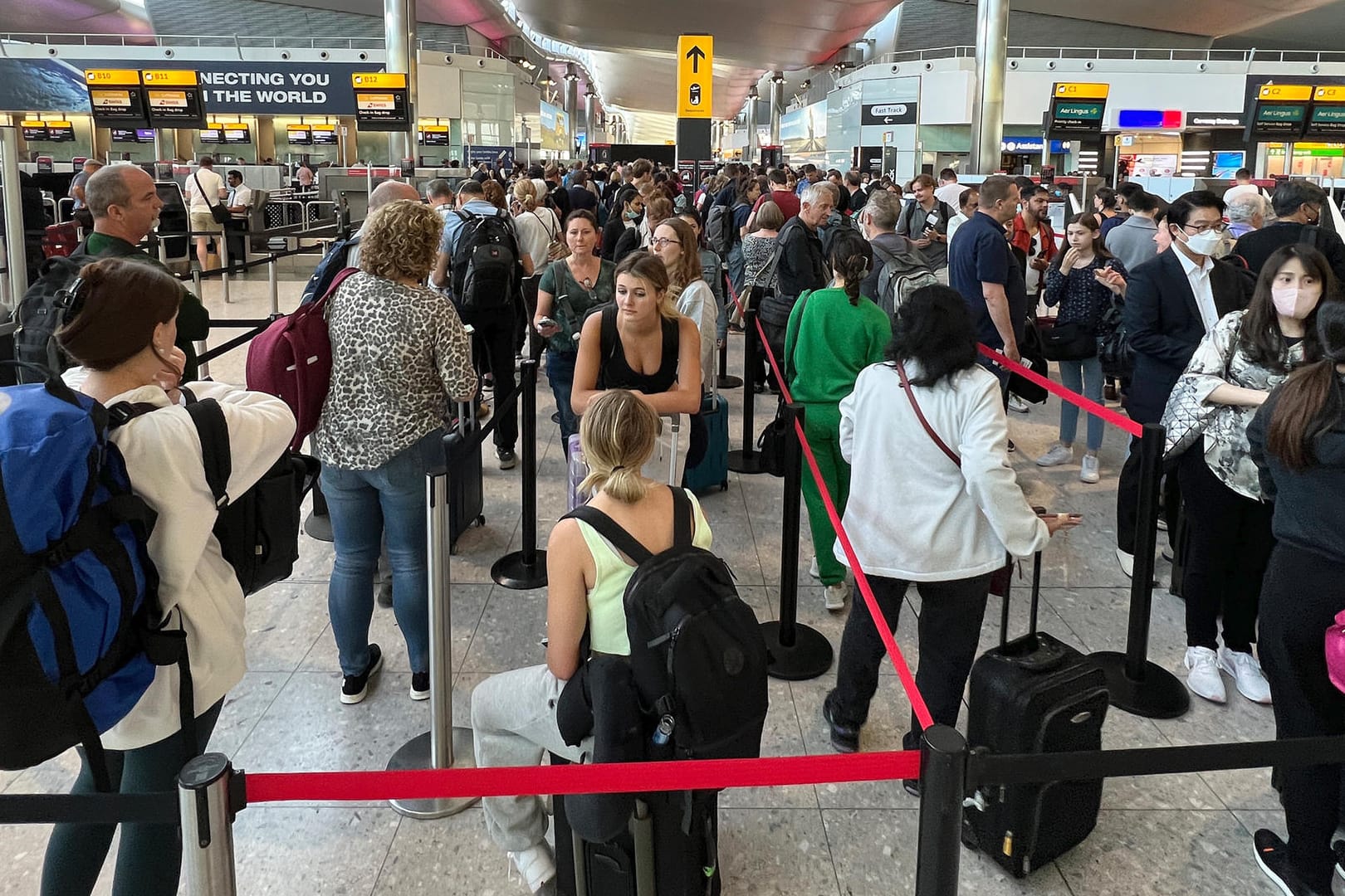 So wie auf dem Airport London Heathrow sieht es derzeit an vielen europäischen Flughäfen aus.