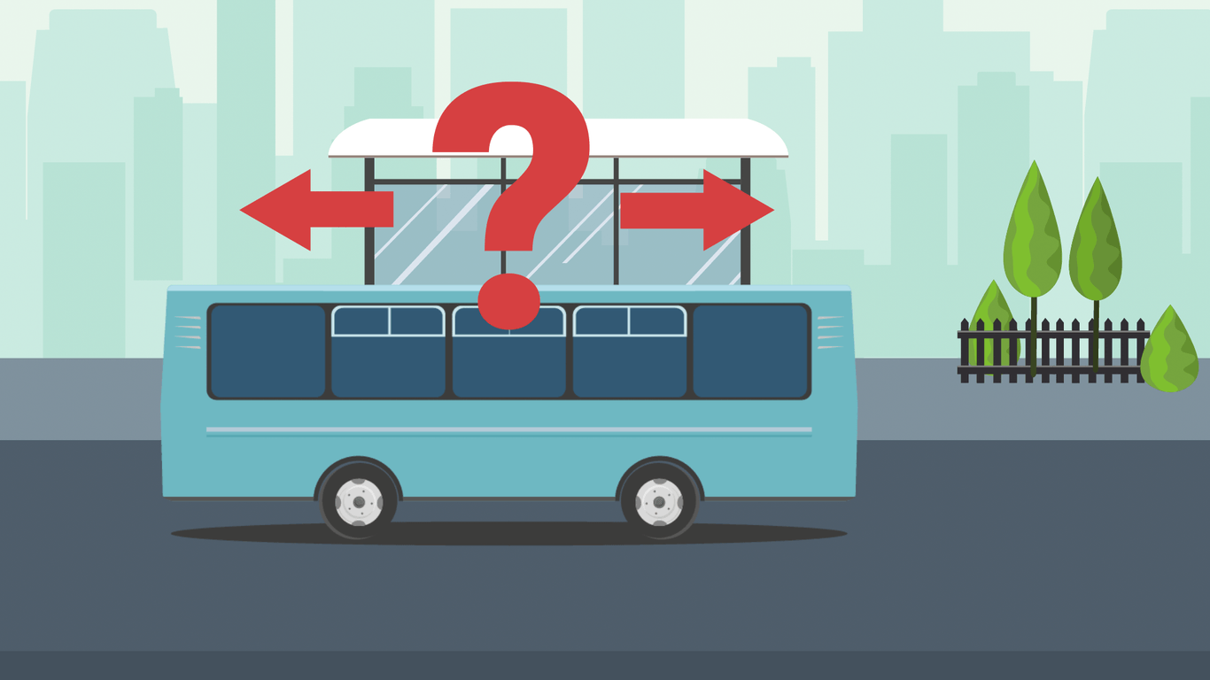 Logik-Rätsel im Video: Erkennen Sie, in welche Richtung der Bus fährt?