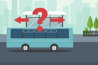 Logik-Rätsel im Video: Erkennen Sie, in welche Richtung der Bus fährt?