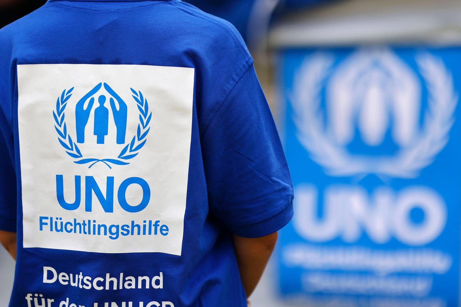 Das Logo der UNO-Flüchtlingshilfe: Laut der EU-Asylagentur ist die Zahl der Asylbewerber deutlich gestiegen.