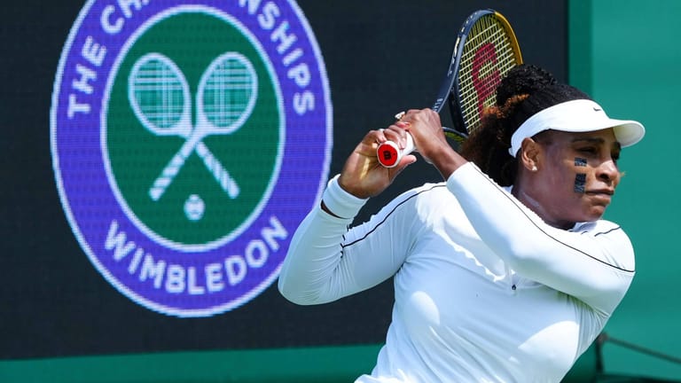 Serena Williams in der Vorbereitung auf den Wimbledon-Start: Die US-Amerikanerin gewann das Turnier bereits sieben Mal.