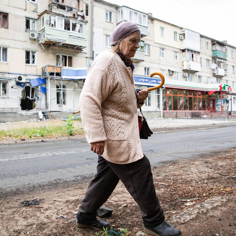 Anwohnerin in Sjewjerodonezk: Die Stadt soll vollständig in russischer Hand sein.