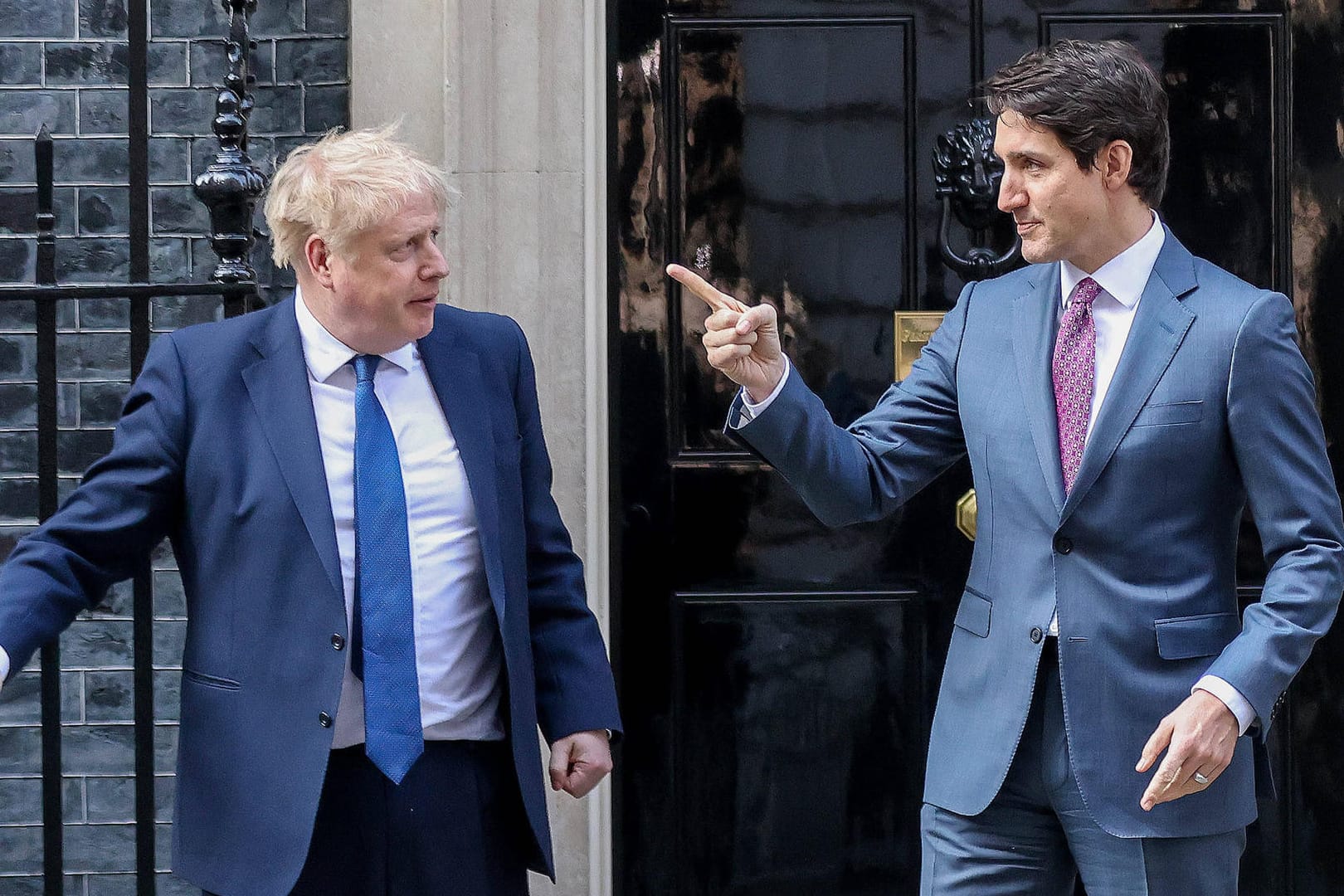 Boris Johnson und Justin Trudeau: Der britische und kanadische Regierungschef wollen gemeinsam mit Japan und den USA den Import von Gold aus Russland verbieten.