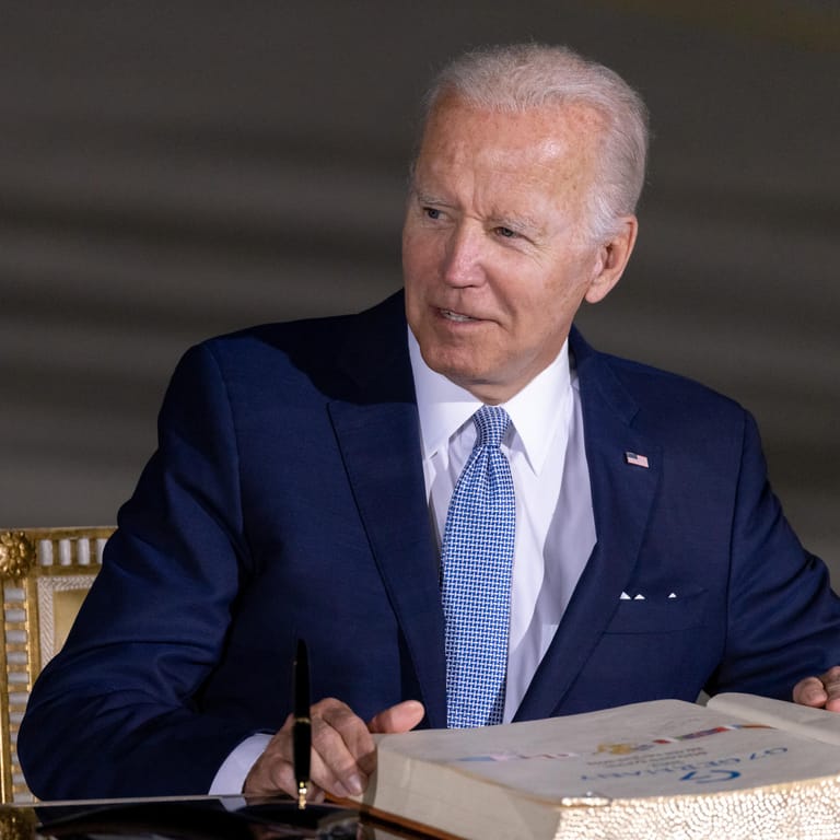 Joe Biden: Laut dem US-Präsidenten wollen die G7-Staaten ein Verbot von Goldimporten aus Russland verkünden.