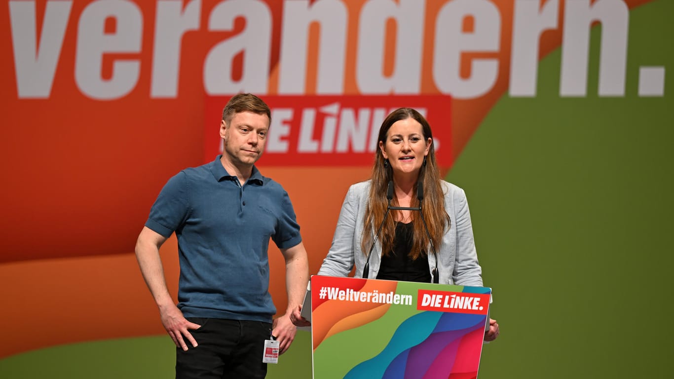 Martin Schirdewan und Janine Wissler sind auf dem Parteitag als neue Doppelspitze der Linken gewählt worden.
