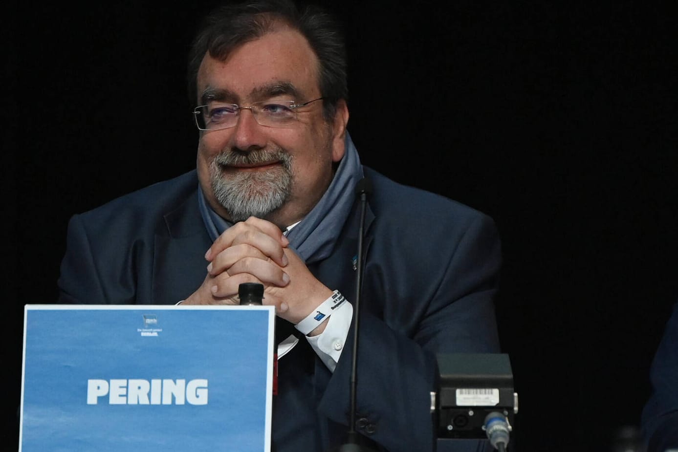 Ingmar Pering: Das Präsidiumsmitglied der Hertha wurde von der Blindenabteilung namentlich erwähnt.