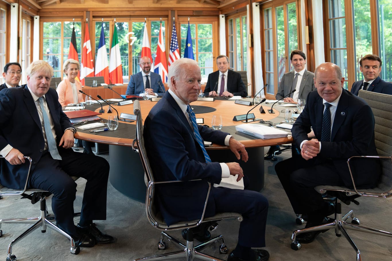 Die G7 in Bayern: Sie haben sich auf weitere Sanktionen gegen Russland geeinigt.