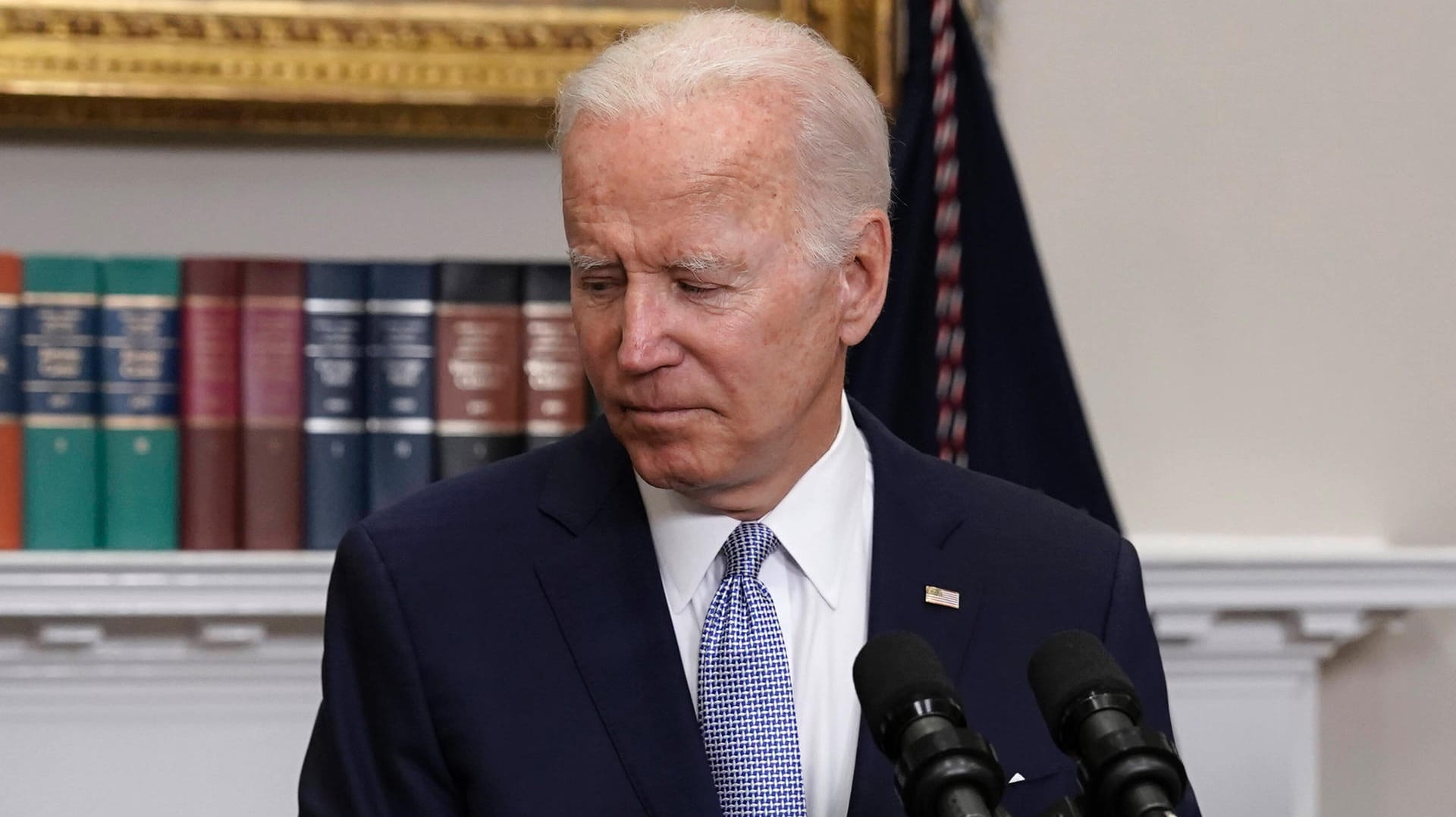 Ein Präsident, der machtlos wirkt: Joe Biden kann nur an seine Wähler appellieren.