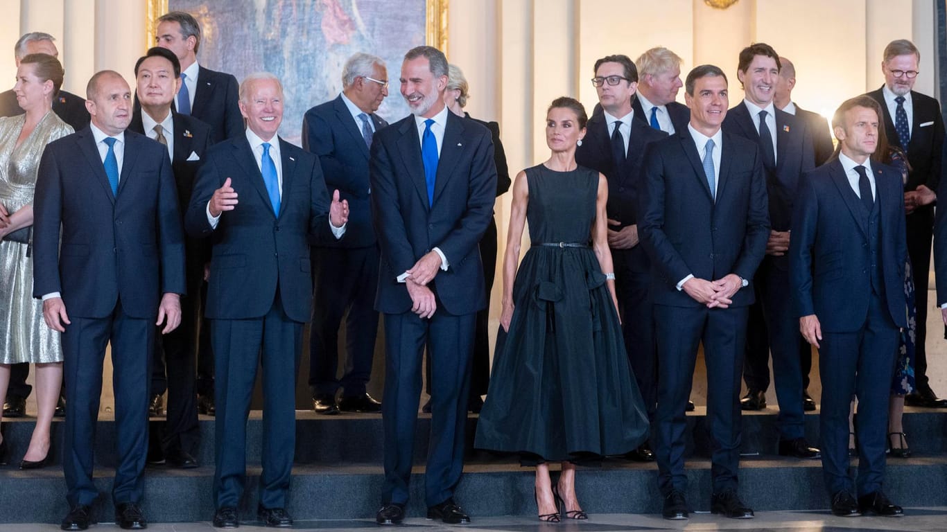 Gute Laune in Madrid: Viele Staats- und Regierungschefs begrüßten die Einigung für die anstehende Nato-Norderweiterung.