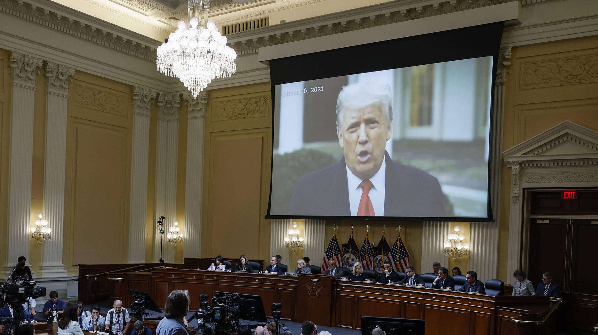 Widerwilliger Rückzug: Donald Trump wollte den Sturm auf das Kapitol nicht beenden.