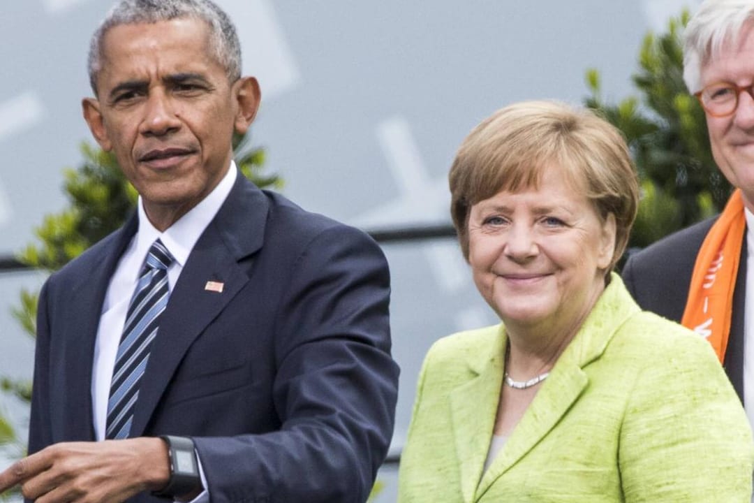 Barack Obama und Angela Merkel im Jahr 2017: Sie trafen sich nun in Washington wieder.