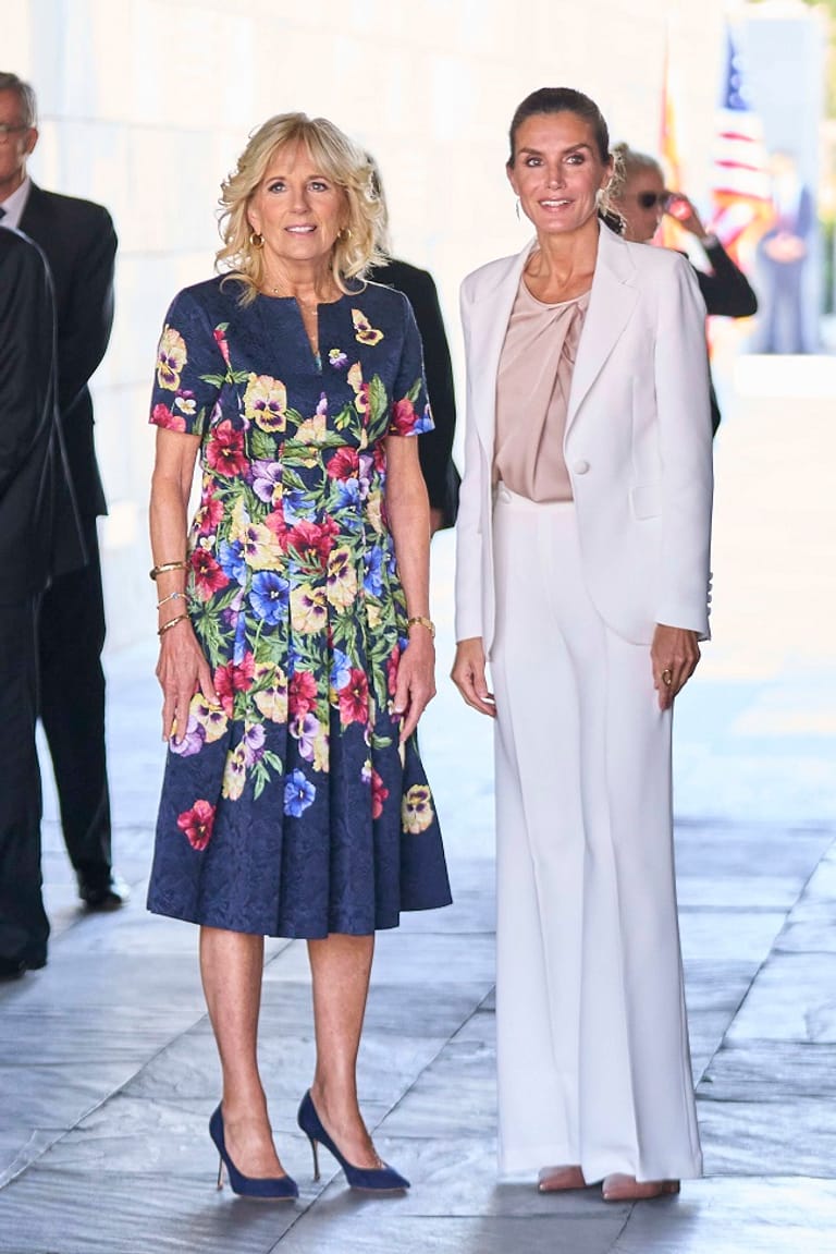 Jill Biden und Königin Letizia in Madrid