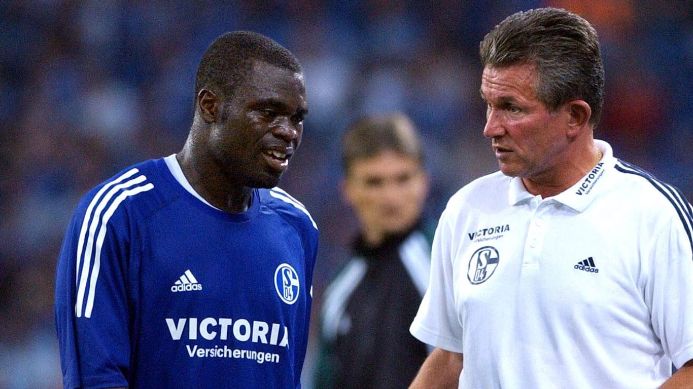 Jupp Heynckes (re.): Der frühere Weltklassestürmer trainierte Gerald Asamoah (li.) von 2003 bis 2004.
