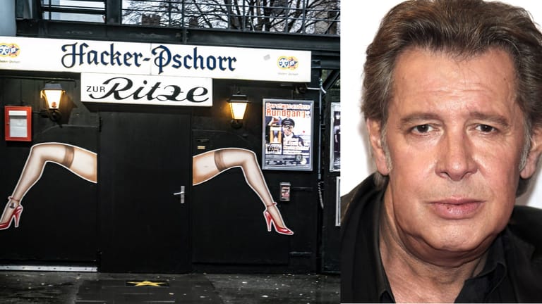 Jan Fedder und der Eingang der Bar "Zur Ritze" (Archivbilder): Der Schauspieler wird mit einem neuen Denkmal geehrt.