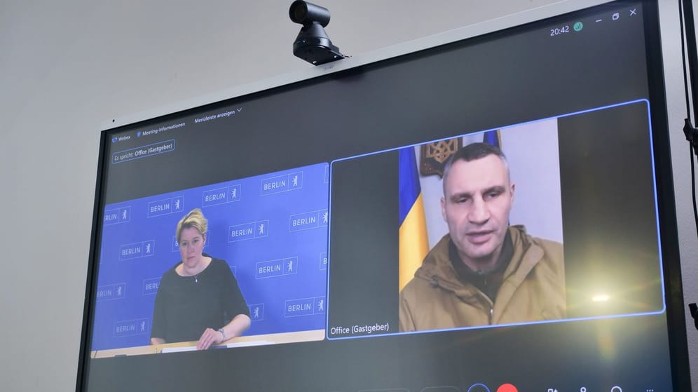 Das Fake-Videotelefonat mit dem vorgeblichen Vitali Klitschko (Archivbild): Die Bekenner bestreiten ein politisches Motiv.