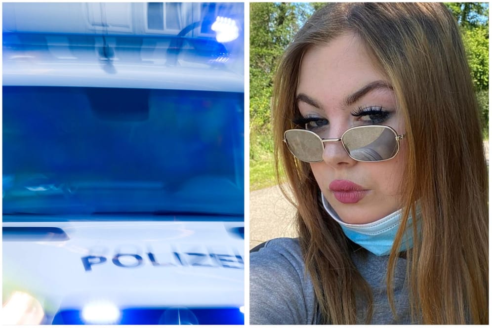 Polizei und die vermisste Amy (Montage): Das Mädchen könnte sich in Hamburg befinden.