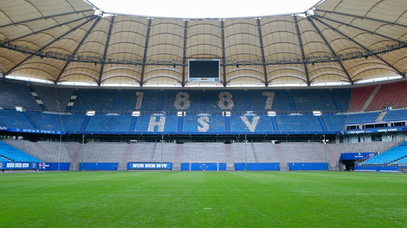 Das Volksparkstadion in Hamburg (Archivbild): Dem Verein fehlen mehreren Millionen Euro für den Umbau.
