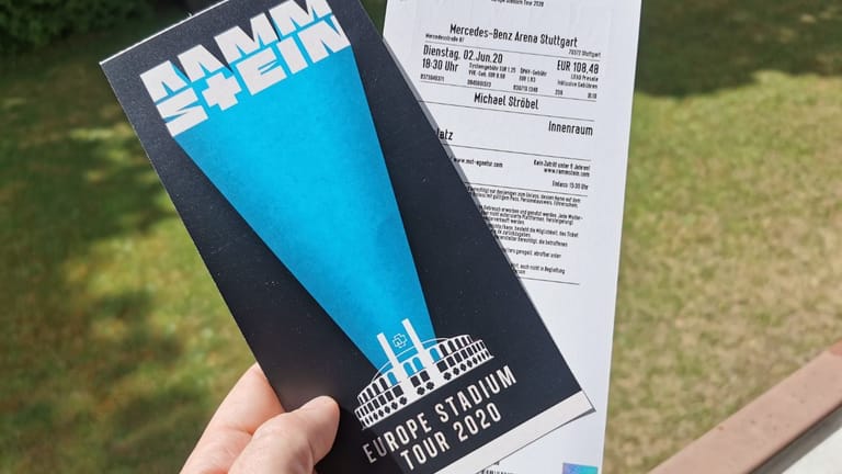 Tickets für die "Europe Stadium Tour 2020" von Rammstein: Am Dienstag, 2. Juni 2020, sollte das Konzert in der Stuttgarter Mercedes-Benz Arena stattfinden.
