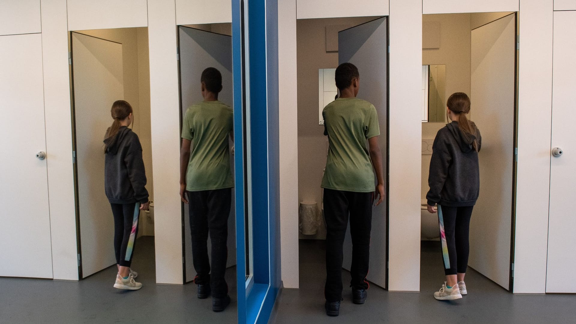 Unisex-Toiletten an Schule Unisex-Toiletten an Schule