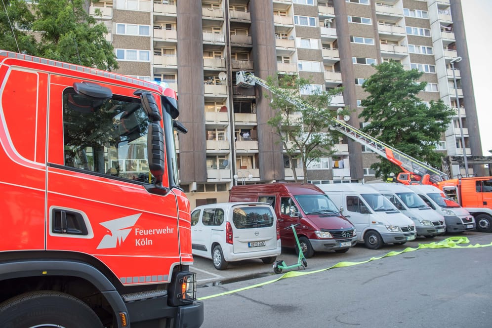Brand am Kölnberg: Mehrere Personen wurden am Donnerstagnachmittag leicht verletzt.