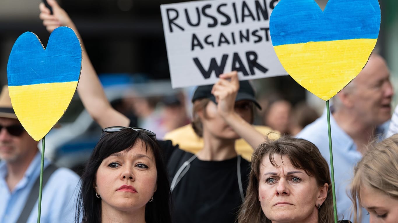 Demonstration Russland-Ukraine-Krieg in Hannover