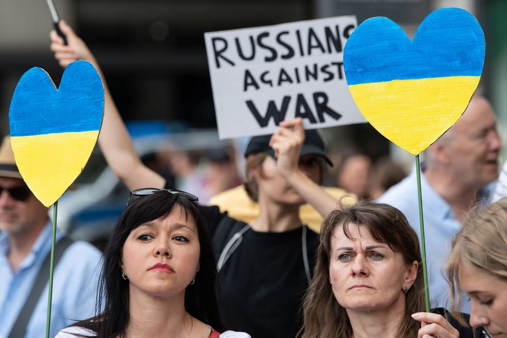 Demonstration Russland-Ukraine-Krieg in Hannover
