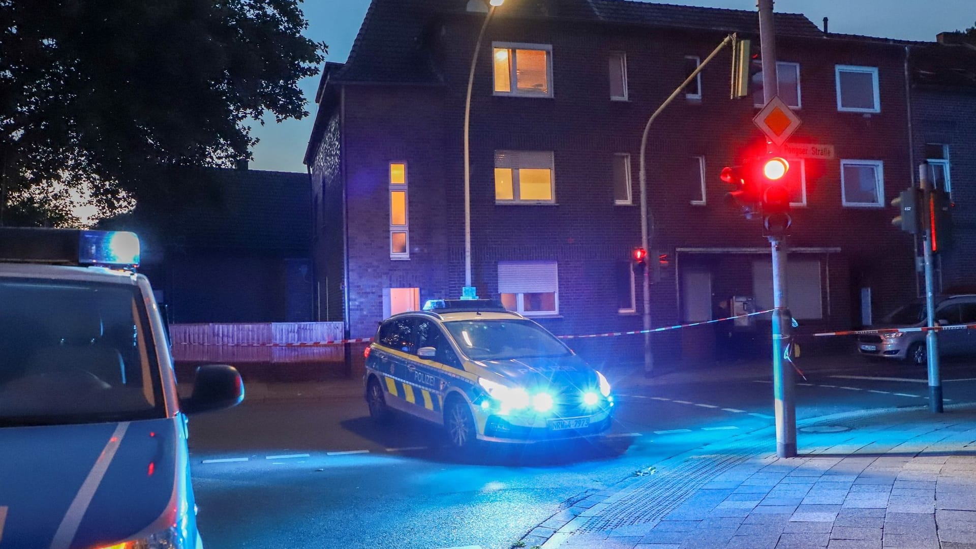 Frau von Polizeischuss getroffen