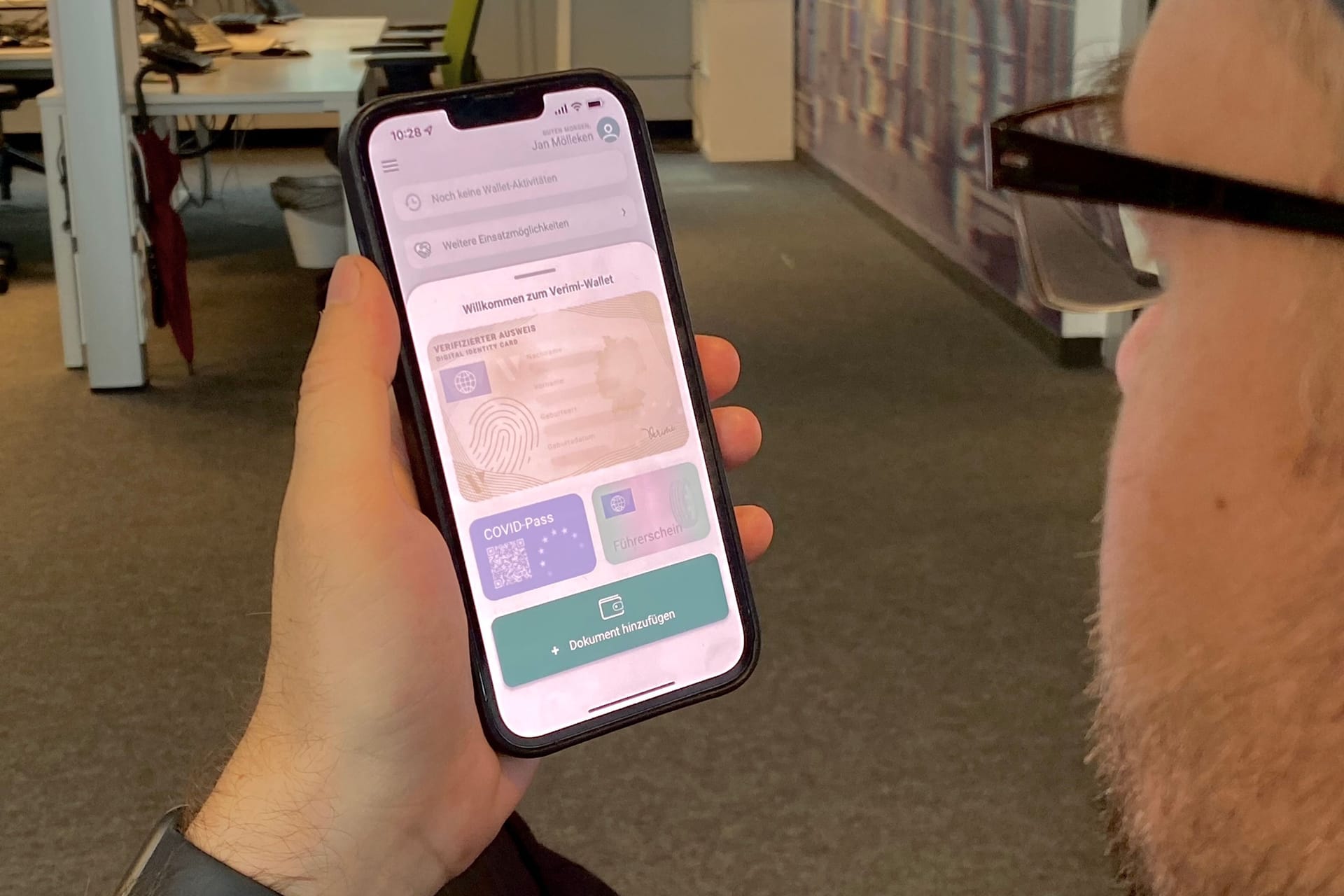 Verimi-App auf dem Smartphone: Hier lassen sich