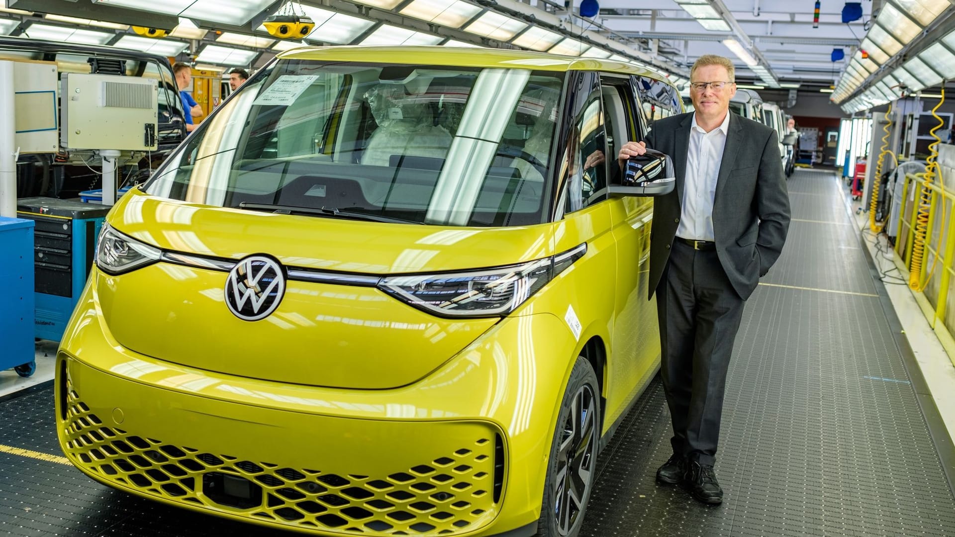 Produktion des ID. Buzz im VW Werk Hannover