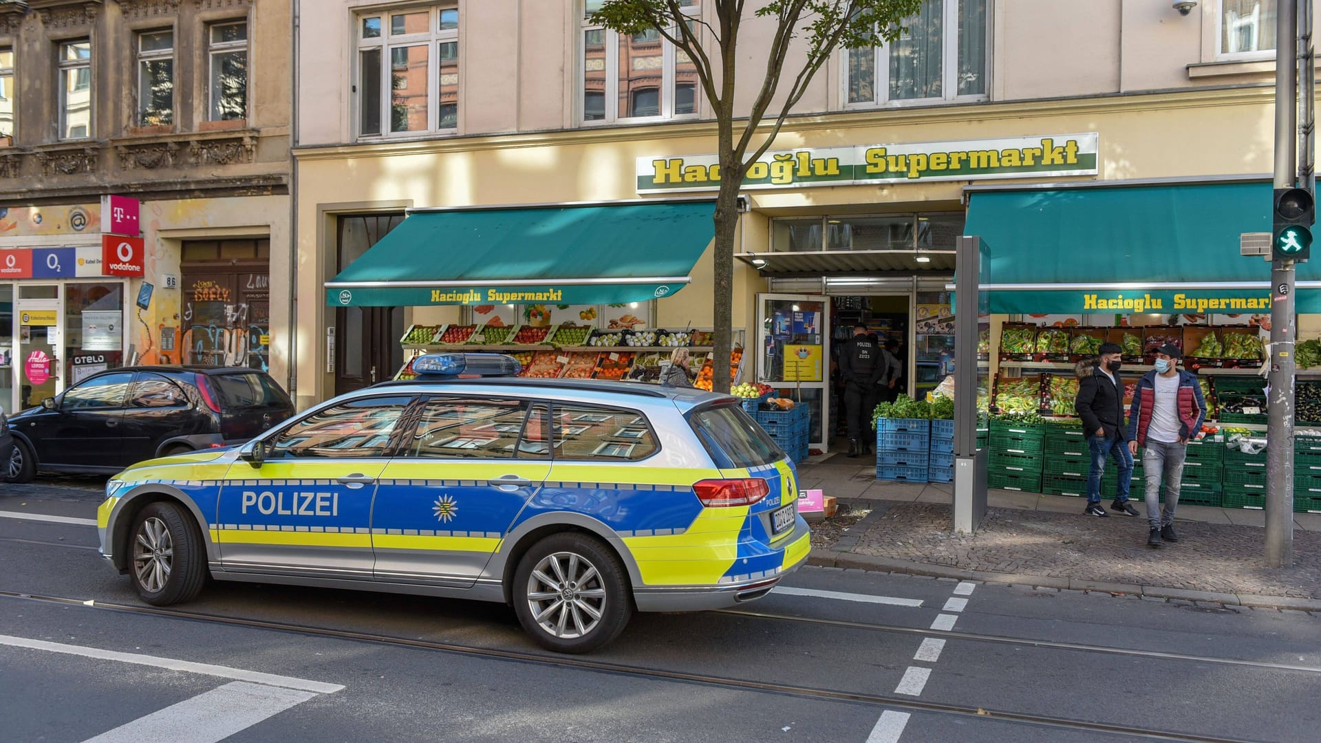 Polizeieinsatz auf der Eisenbahnstraße (Archiv): Der Mann hatte 2,28 Promille im Blut.