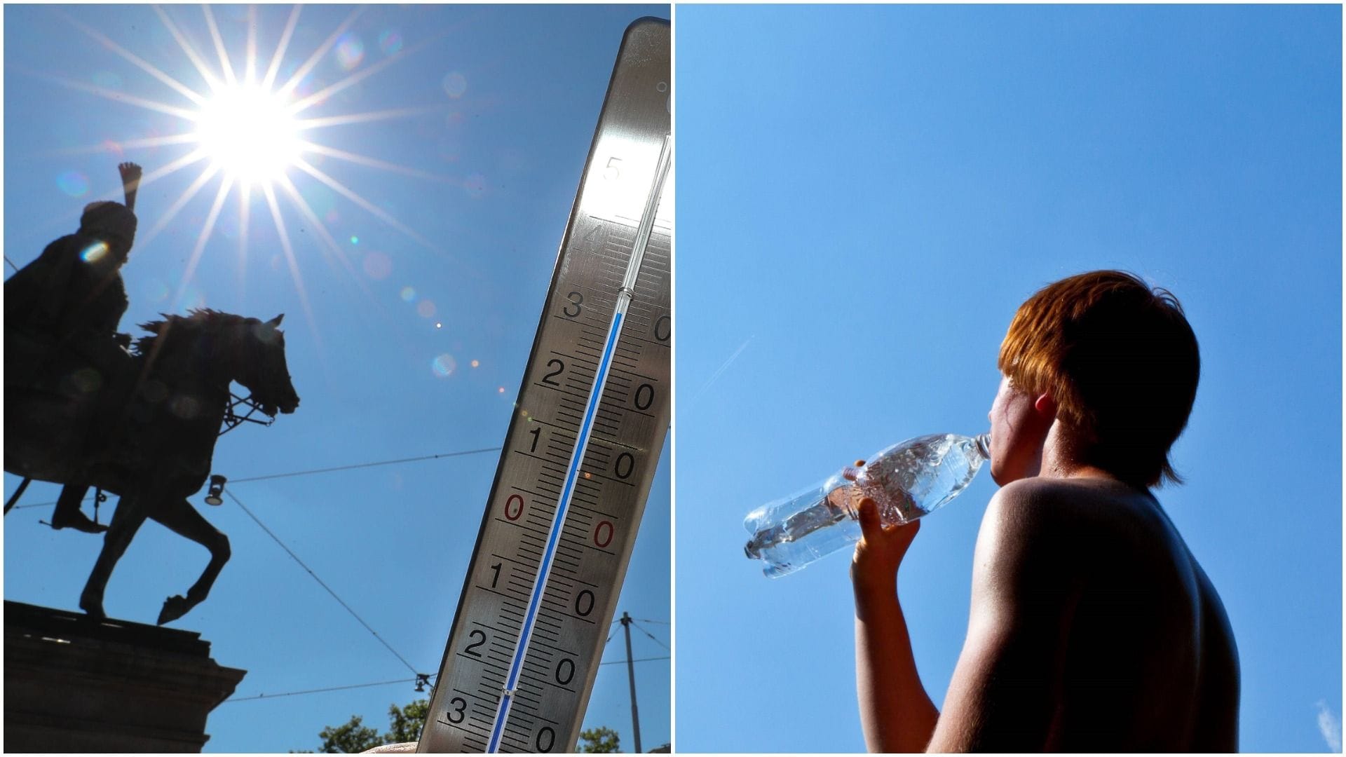 Temperaturen über 30 Grad am Hauptbahnhof in Hannover (Symbolbild). Am Wochenende wird die erste Hitze-Welle in Deutschland erwartet.