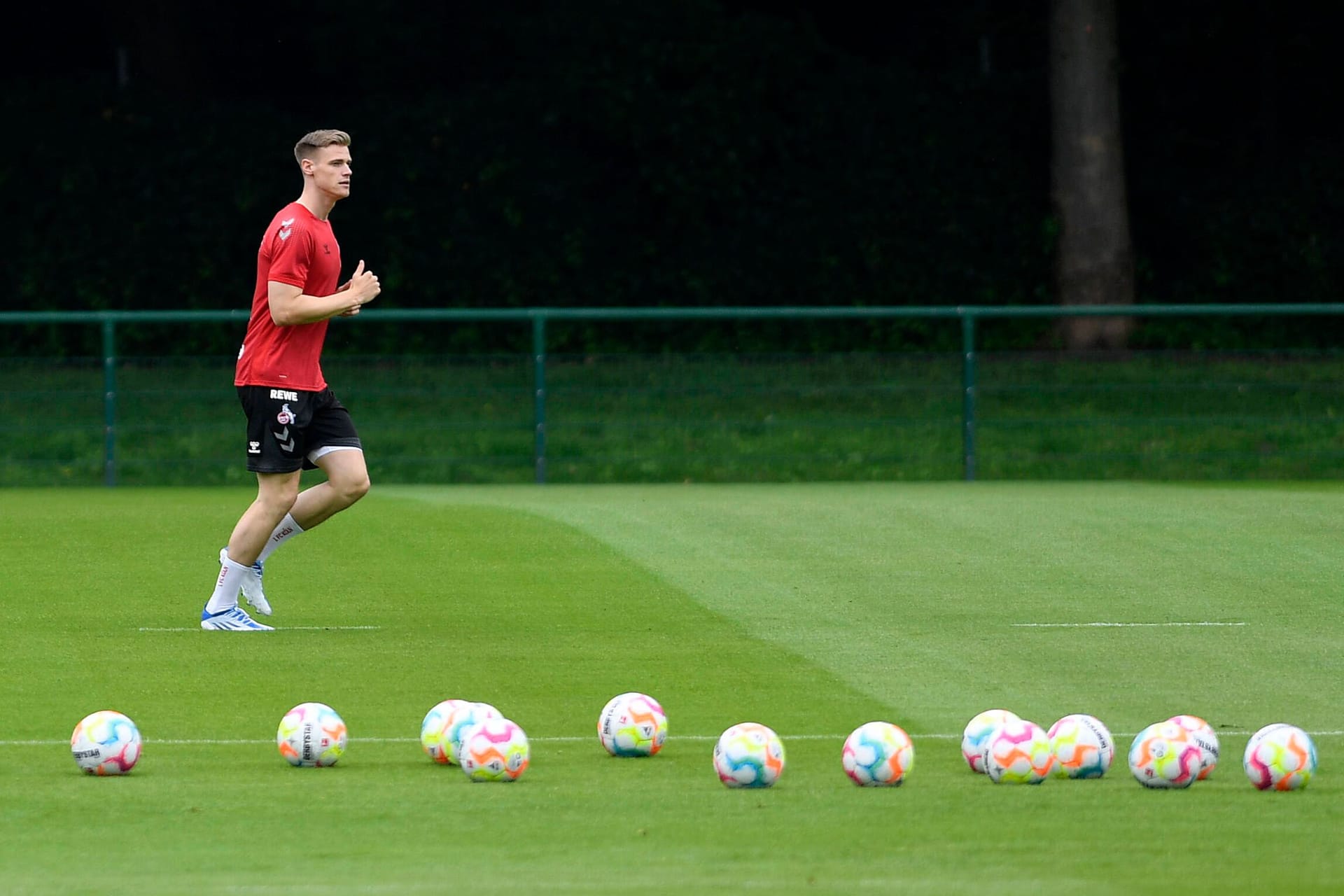 Steffen Tigges beim individuellem Training: Er plant schon für seine Zukunft beim FC.