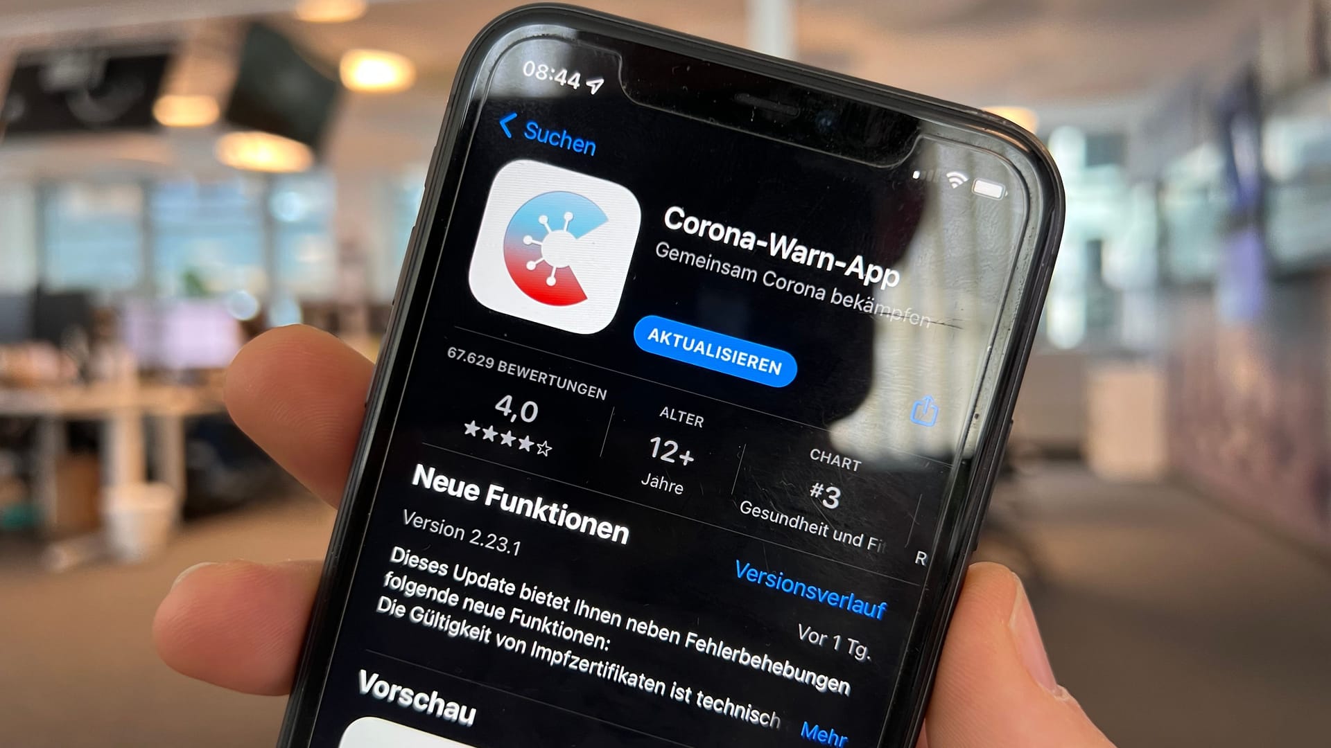 Update für Corona-Warn-App: Jetzt lassen sich abgelaufene Zertifikate erneuern.