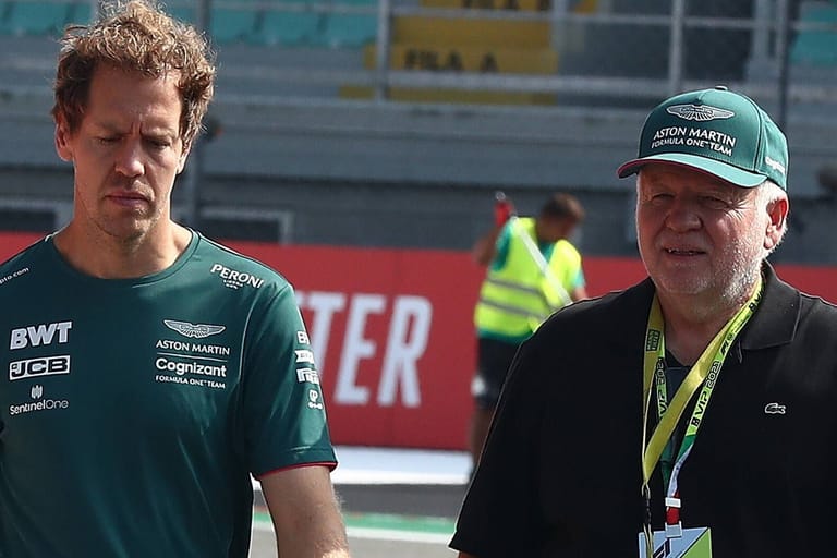 Sebastian Vettel (li.) und Vater Norbert, hier im September 2021: Letztes gemeinsames Rennen im September?