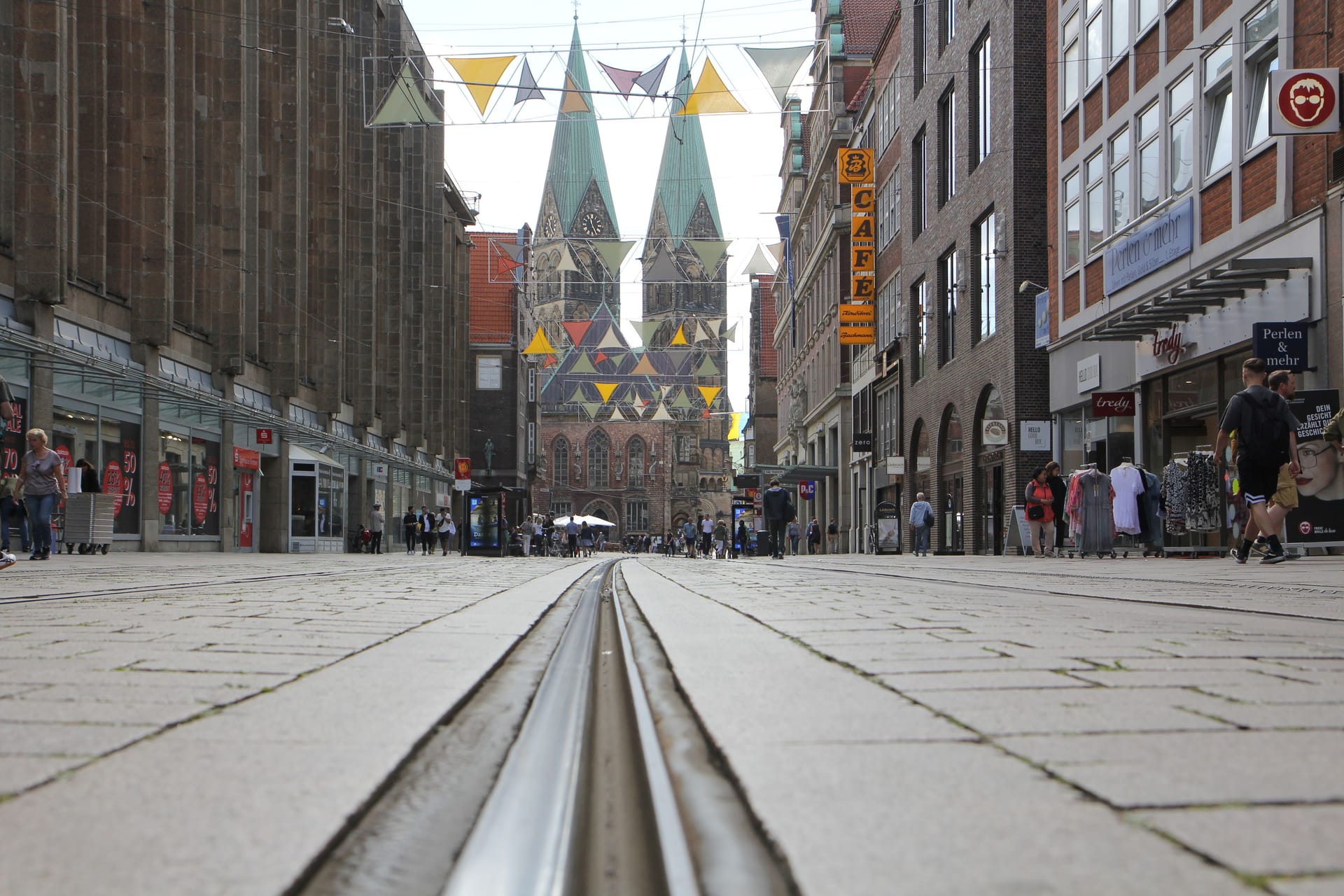 Die Obernstraße in Bremen (Archivbild): Hier kam es am Freitagmorgen zu einem Wasserrohrbruch.