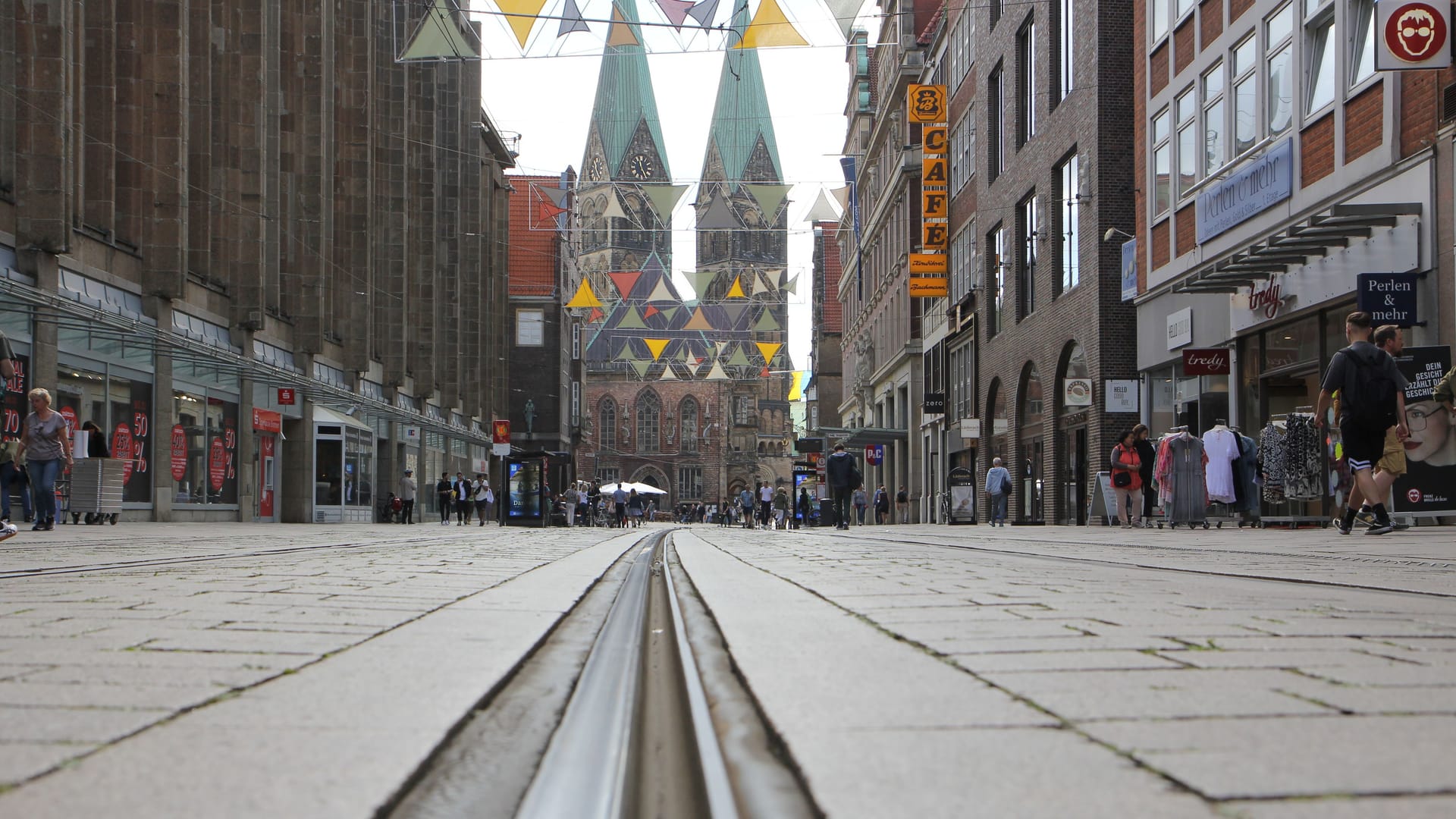 Die Obernstraße in Bremen (Archivbild): Hier kam es am Freitagmorgen zu einem Wasserrohrbruch.