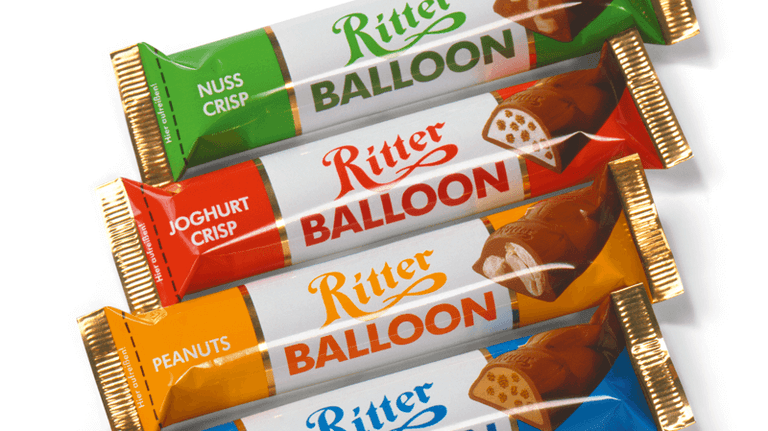 Schokoriegl von Ritter: Bis 1993 gab es Balloon zu kaufen.