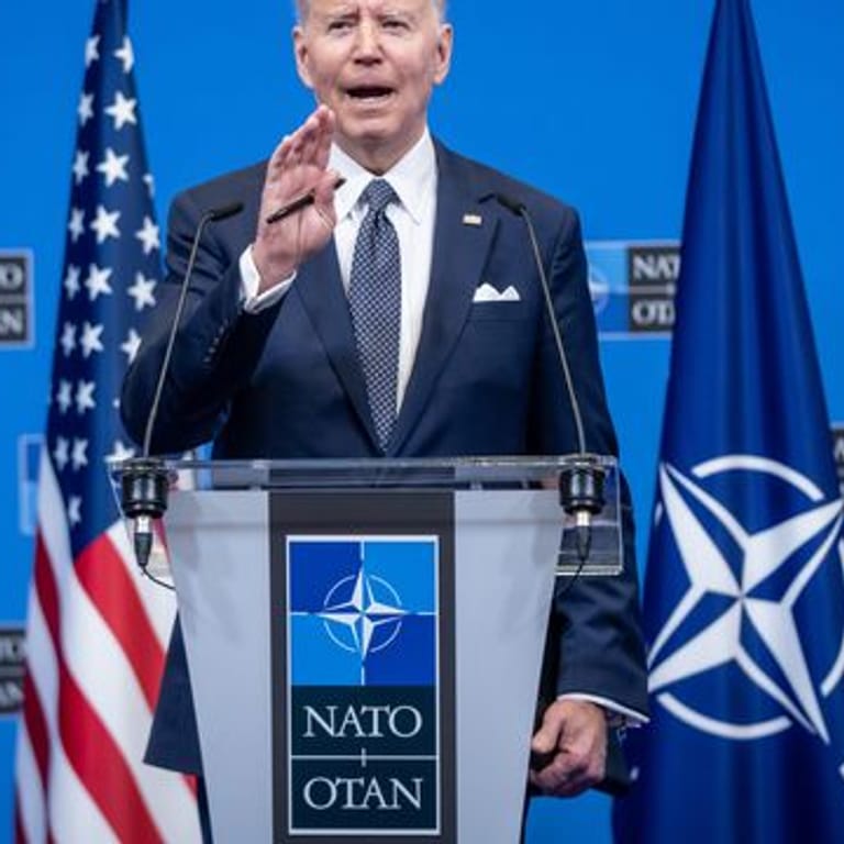 Die Nato war "noch nie so geeint wie heute", sagt US-Präsident Joe Biden.
