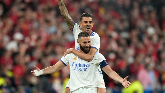 Real-Stürmer Karim Benzema (v) spielte eine starke Saison.