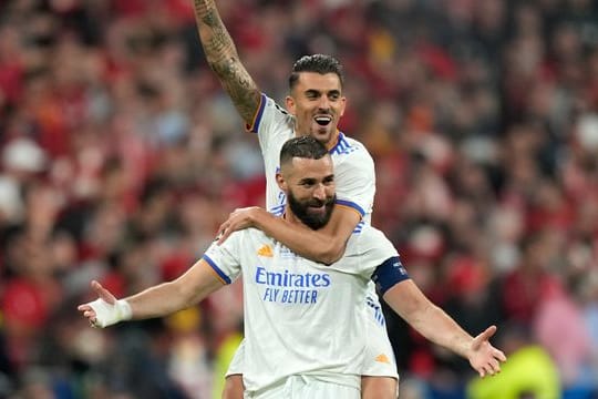 Real-Stürmer Karim Benzema (v) spielte eine starke Saison.