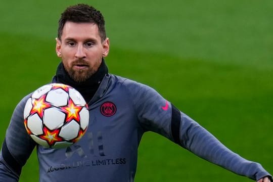 Lionel Messi von Paris Saint-Germain während einer Trainingseinheit.