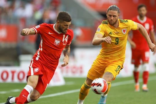 Mateusz Klich (l) und Polen behielten die Oberhand.