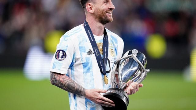 "Wunderschön": Argentiniens Messi freut sich nach dem Sieg gegen Italien auf weitere Gegner.